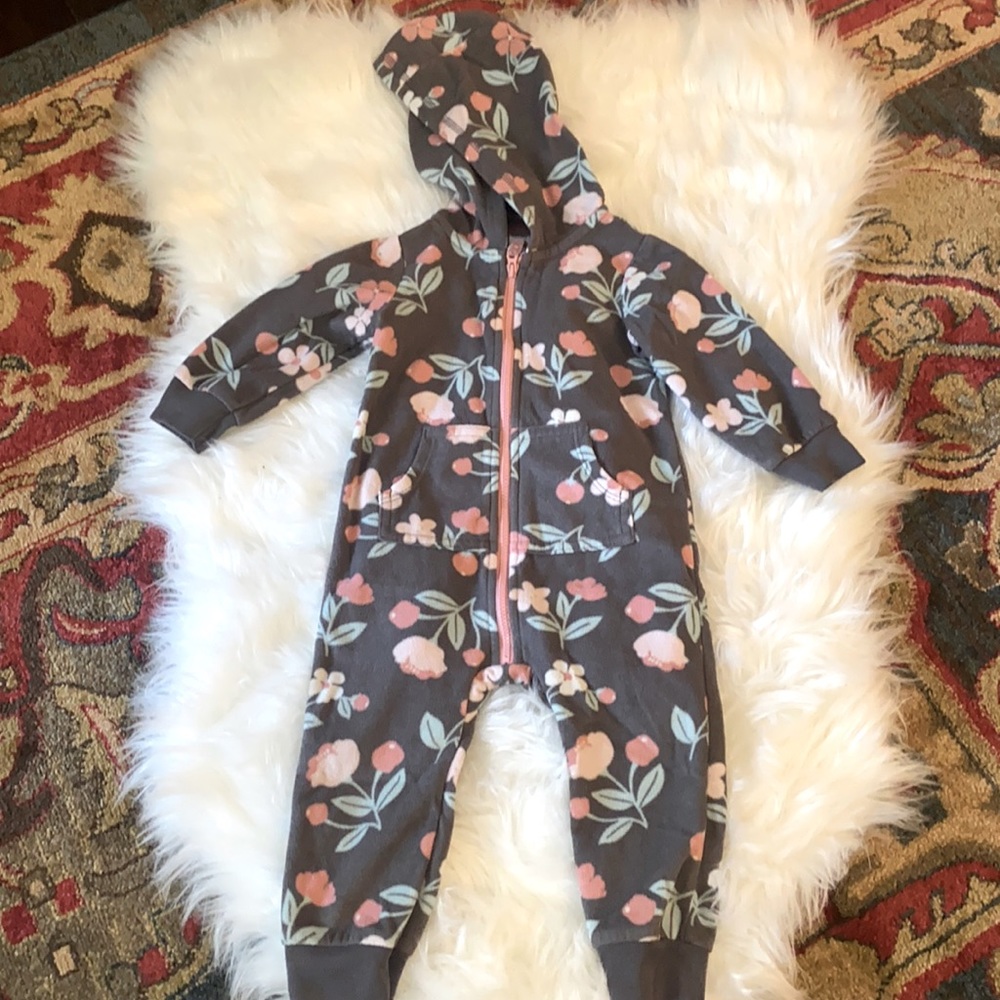 Grey onesie. thick fleece